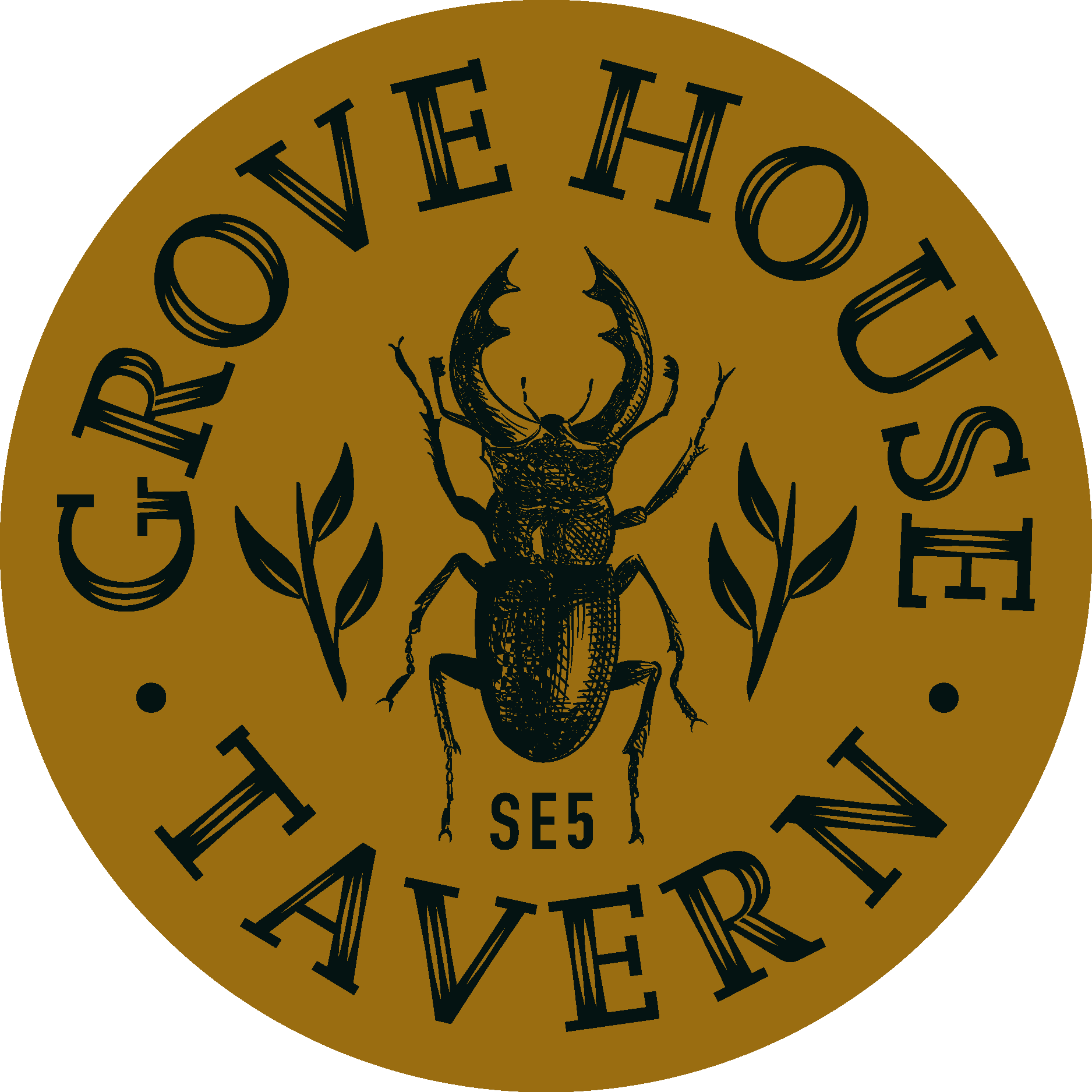 Grove House Tavern Logo Vector Logo